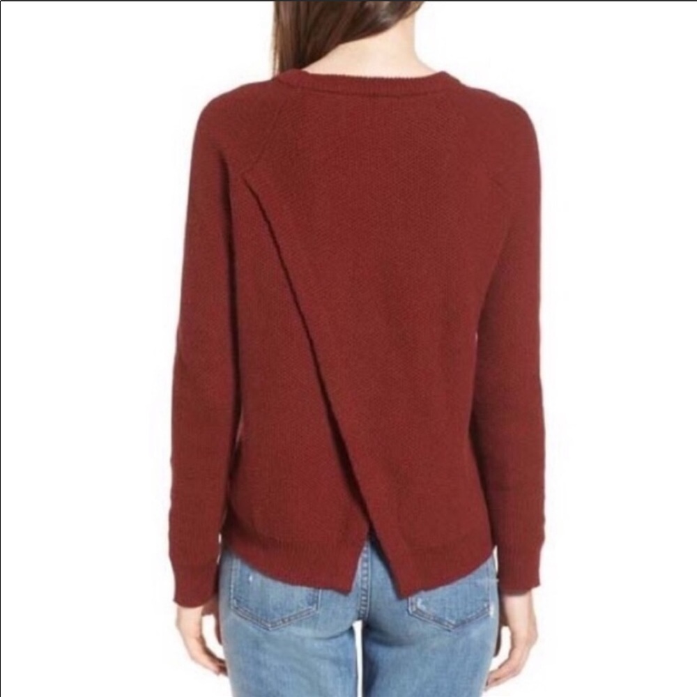 NWT Madewell Provence Cross-Back Crewneck Sweater